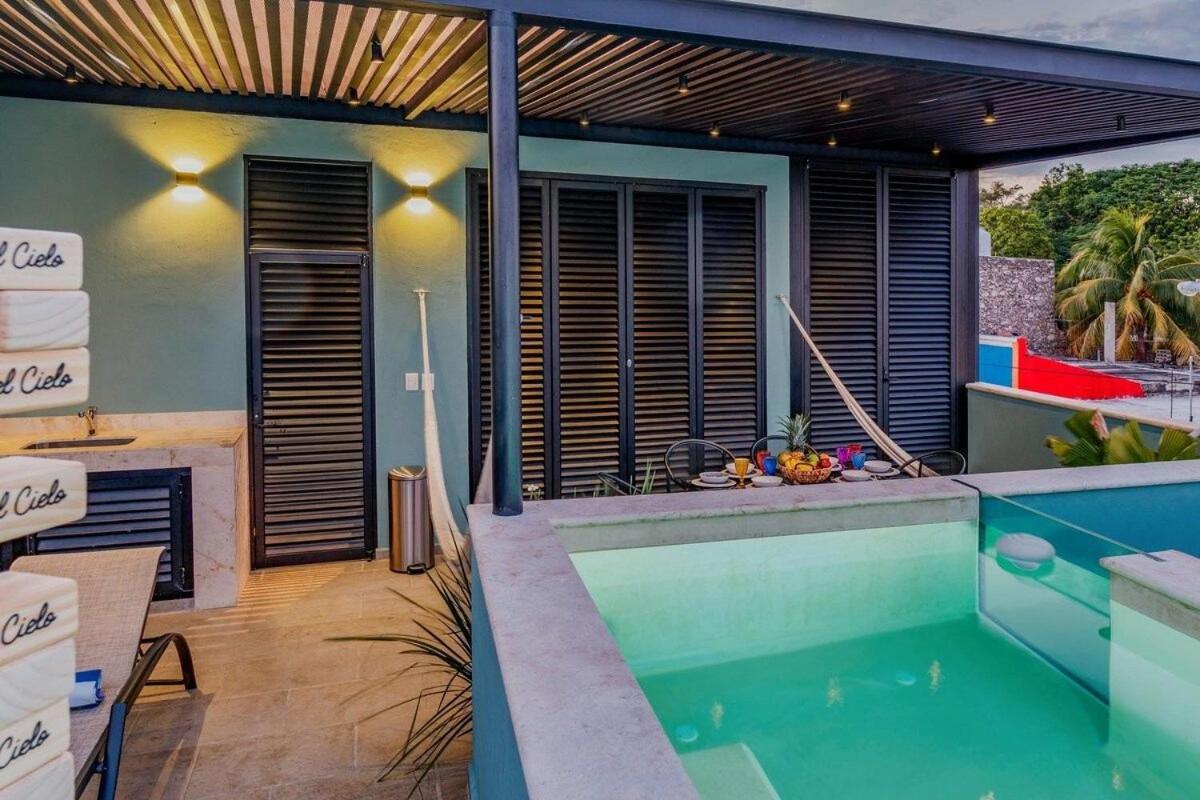 Rincon Del Cielo Rooftop With Glass Walled Pool เมริดา ภายนอก รูปภาพ